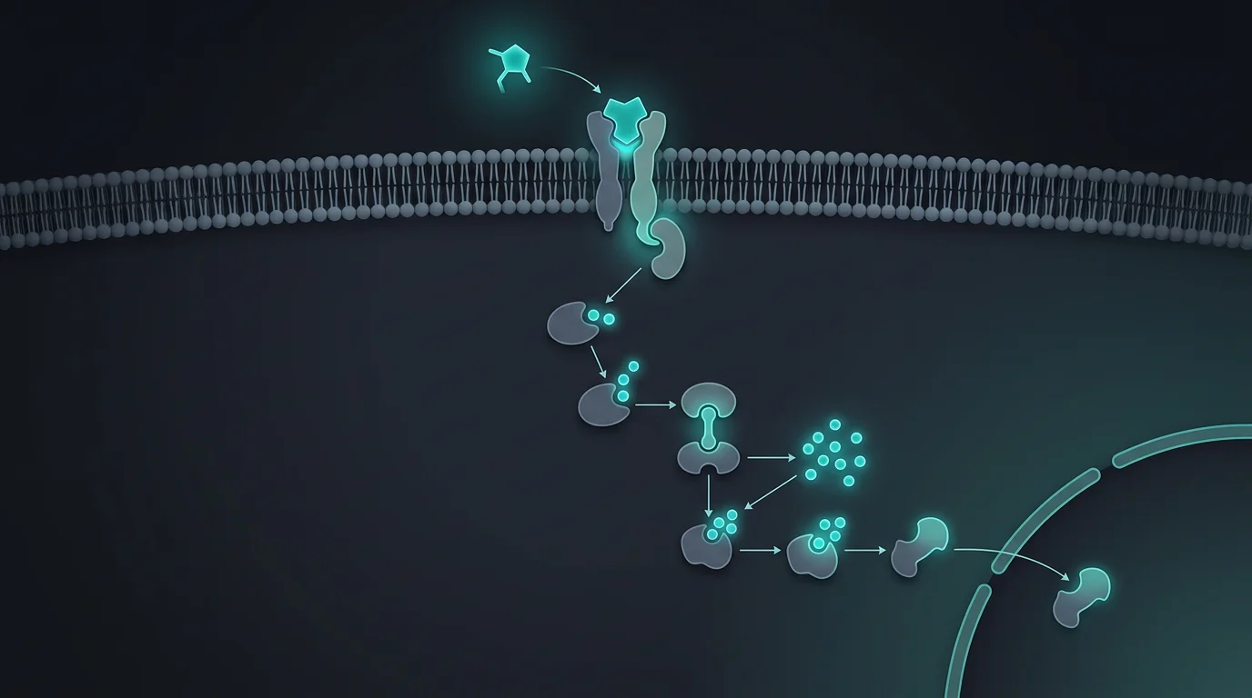Illustration: How Tesamorelin Supports Progesterone Function